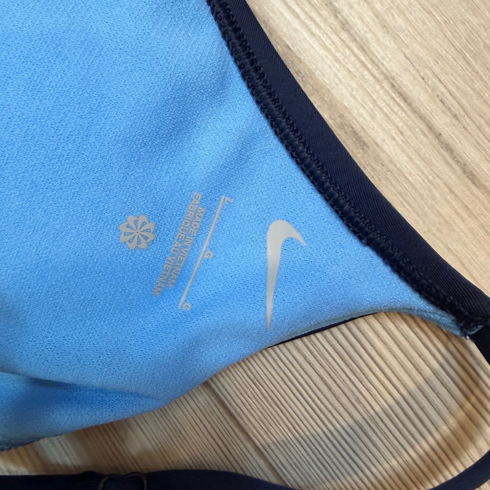 Nike Womens Colorblock Tankini Swim Top Navy Light Blue NESSF295 Size L - Picture 8 of 12